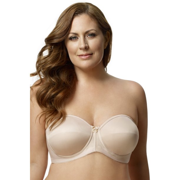 Elomi Smoothing Underwire Foam Molded Strapless Bra, Nude, 40F