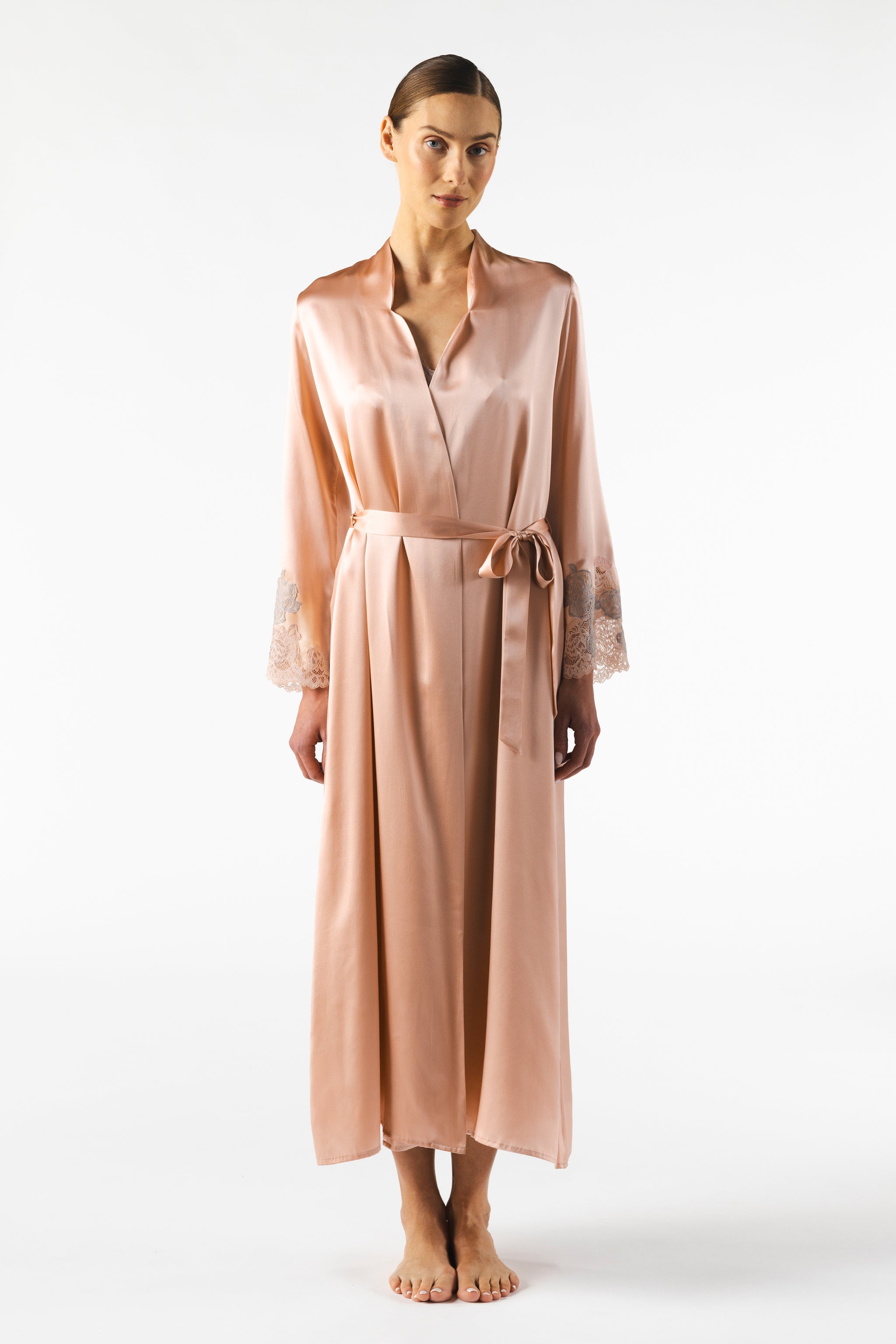 NK Imode Mireille Twilight Long Silk Robe