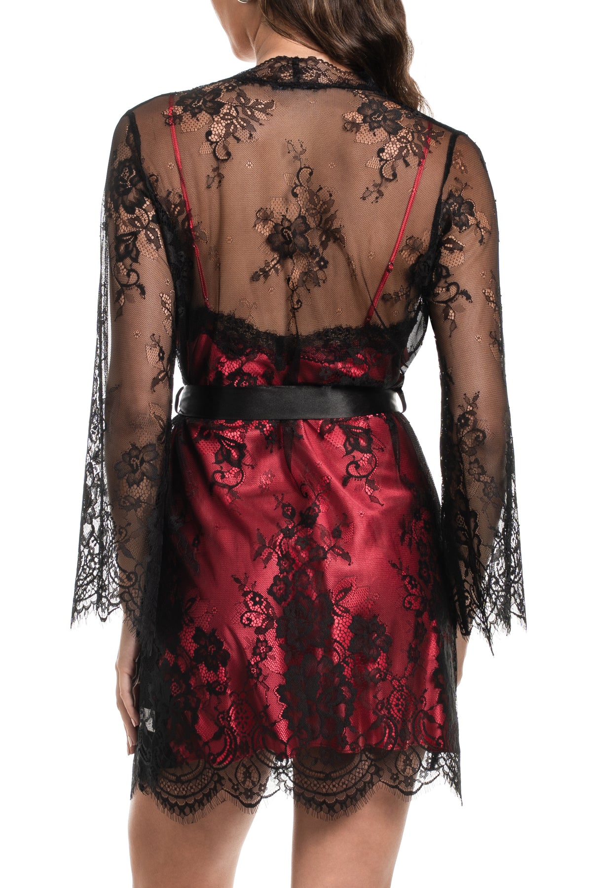 Jonquil Brita Short Lace Robe