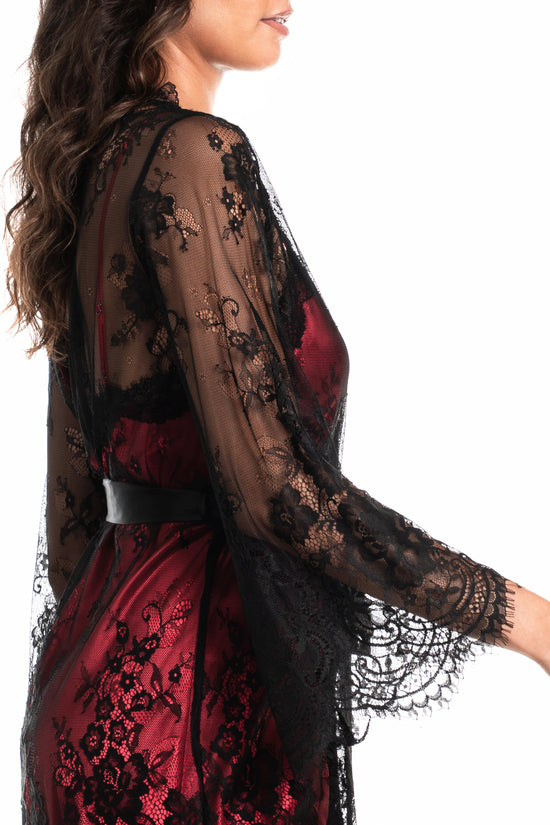 Jonquil Brita Short Lace Robe