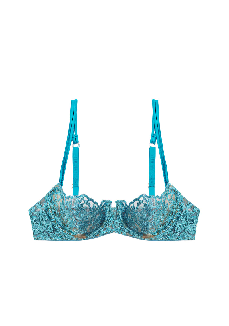 I.D. Sarrieri Royal Jewel Balconette Bra Aqua