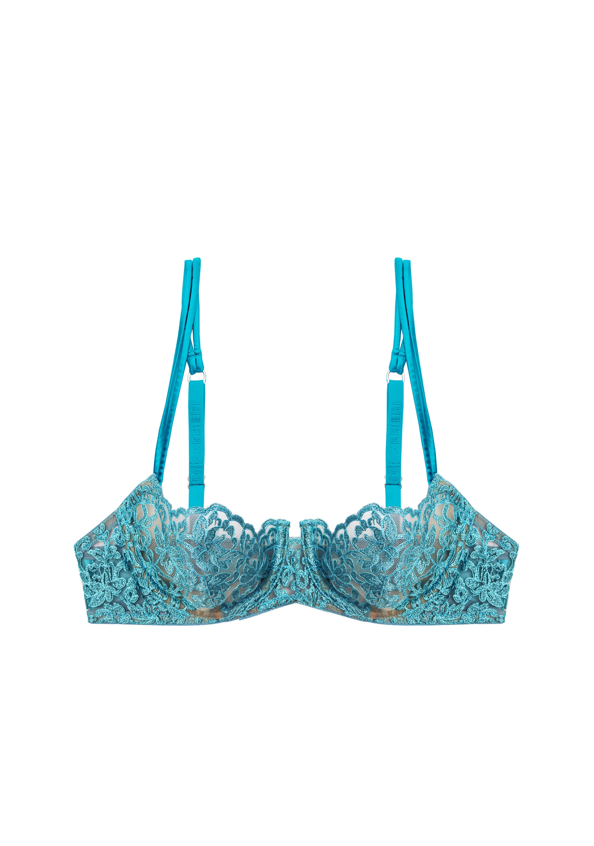 I.D. Sarrieri Royal Jewel Balconette Bra Aquamarine