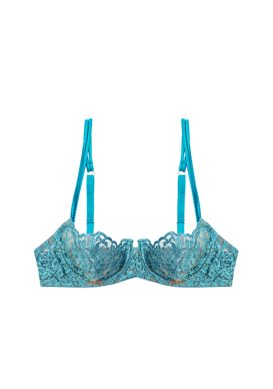 I.D. Sarrieri Royal Jewel Balconette Bra Aquamarine