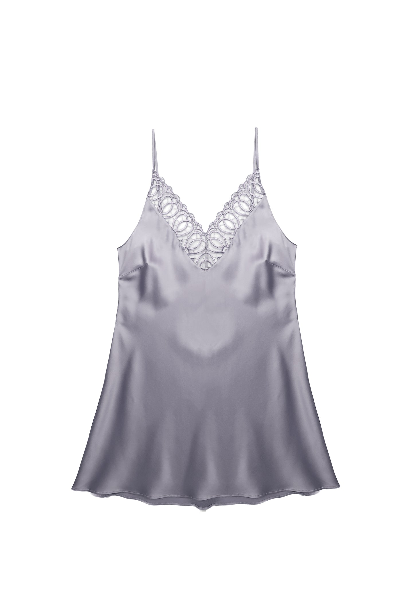 I.D. Sarrieri Una Giornata A Bologna Silk Mini Chemise With Lace Insert