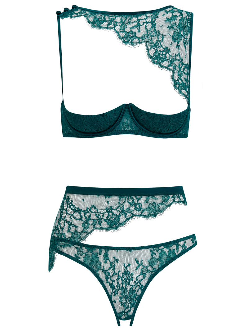 Coco De Mer Nilima High Waisted Open Knicker