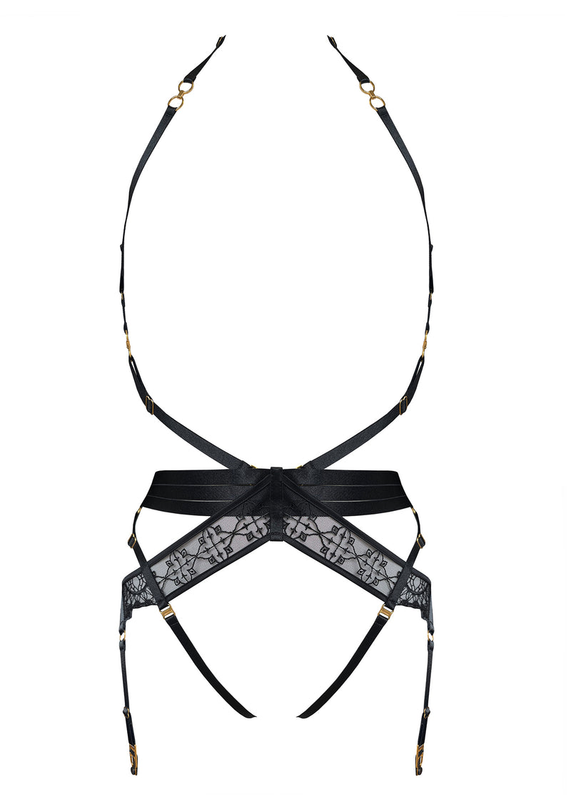 Bordelle Mari Suspender Harness Black