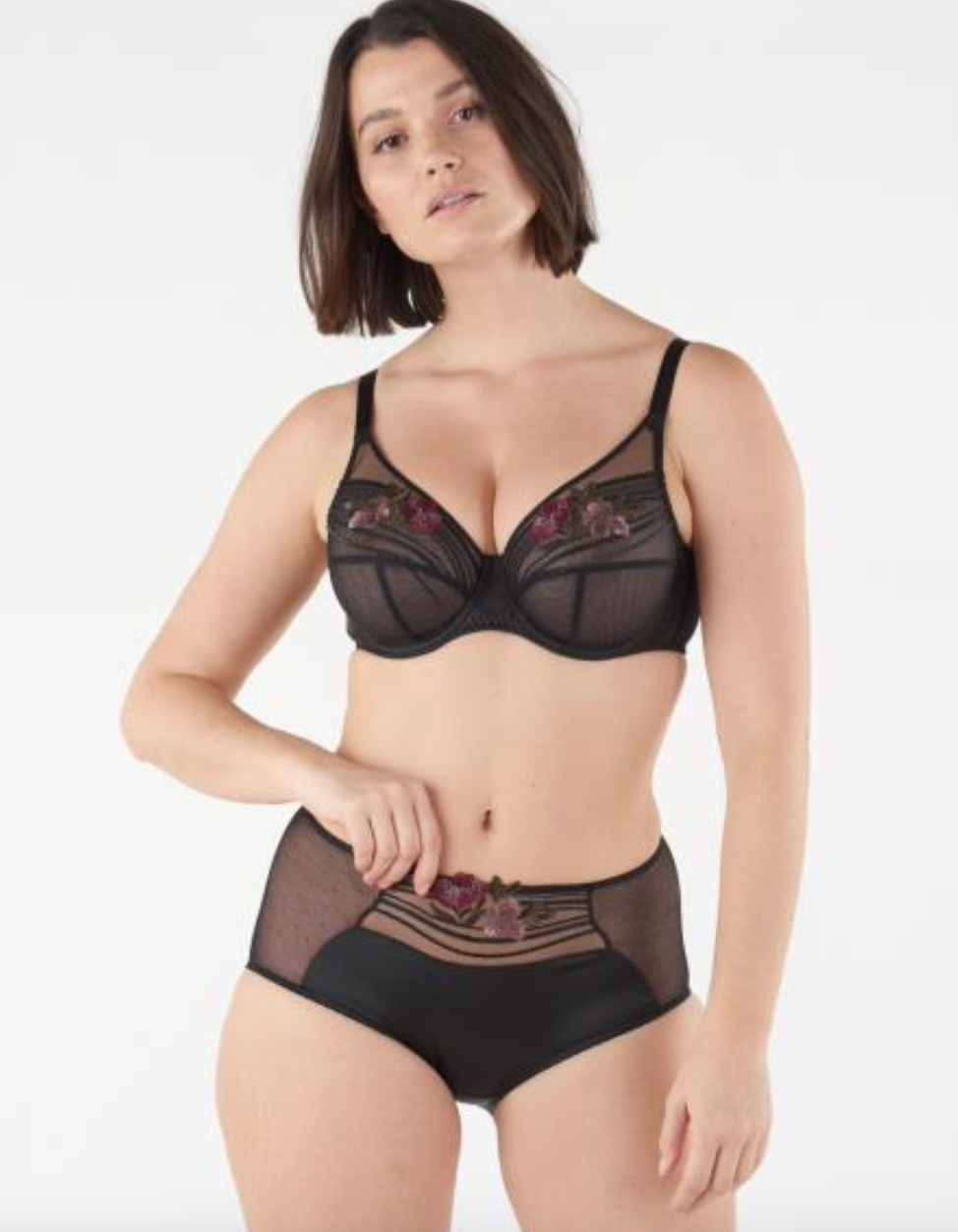 Elixir By Maison Lejaby Sensualite Plunge Underwired Bra/Black