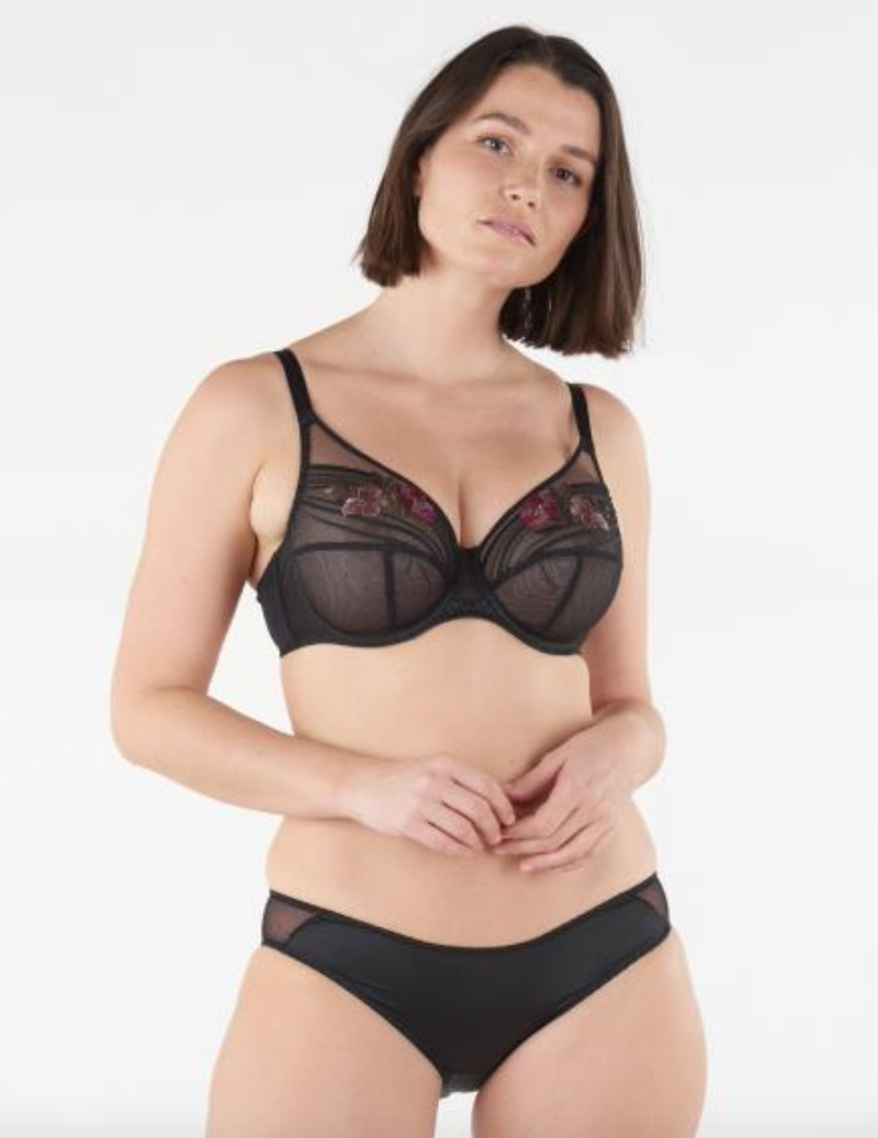 Elixir By Maison Lejaby Sensualite Plunge Underwired Bra/Black