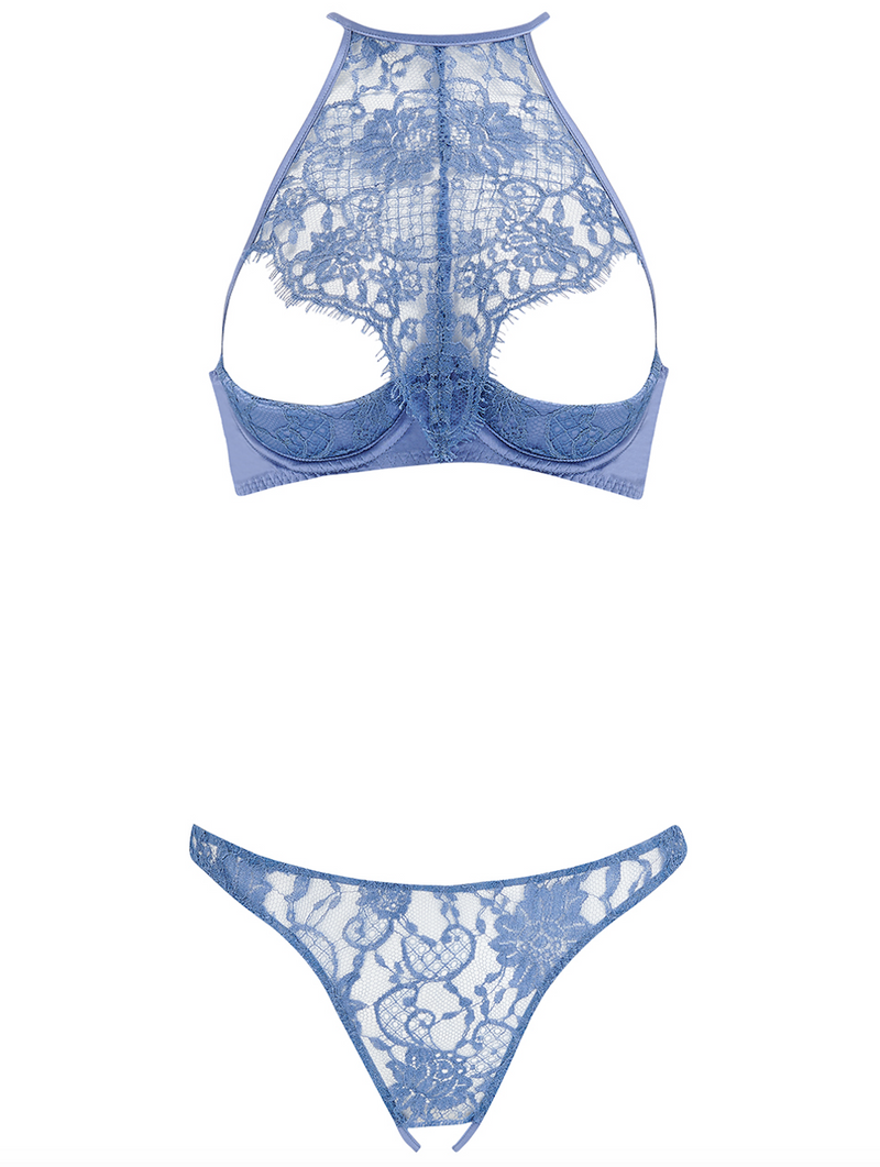 Coco De Mer Hera Quarter Cup Bra Sky Blue