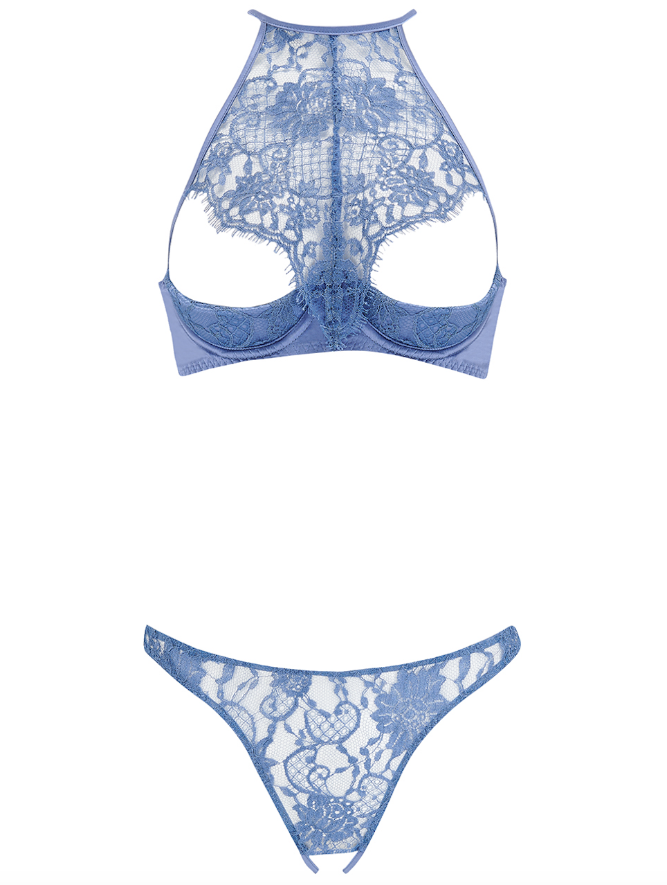 Coco De Mer Hera Quarter Cup Bra Sky Blue