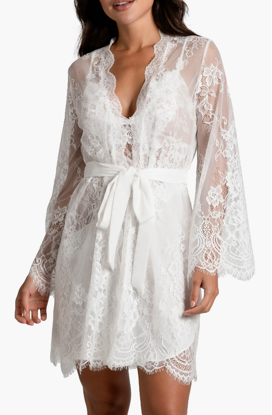 Jonquil Marry Me Bridal Short Lace Robe