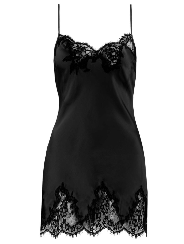 Lise Charmel Splendeur Soie Silk Nighty, Black, Women's, X-Large Lise Charmel Splendeur Soie Silk Nighty, Black, Women's, X-Large