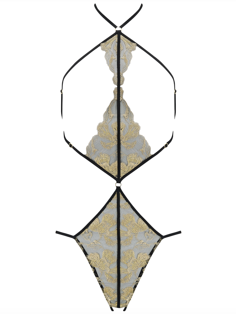 Coco De Mer Oriana Open Playsuit /Golden