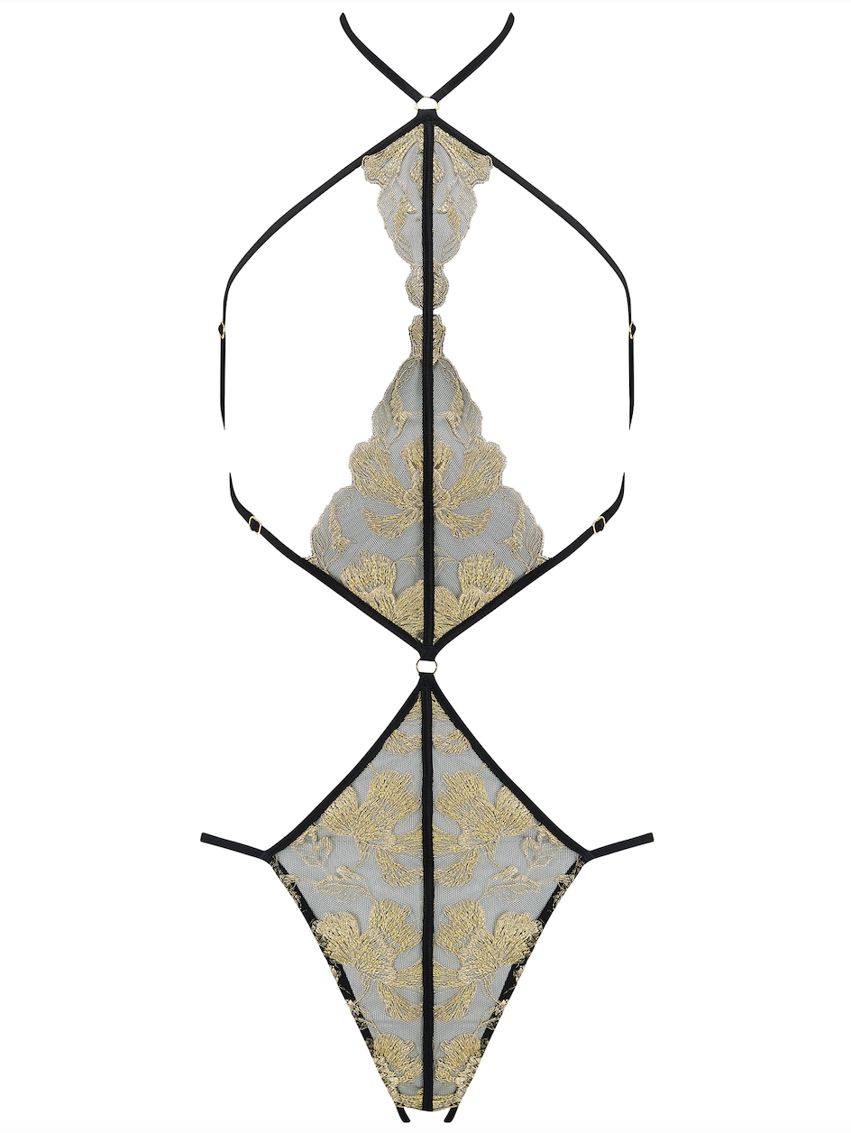 Coco De Mer Oriana Open Playsuit /Golden