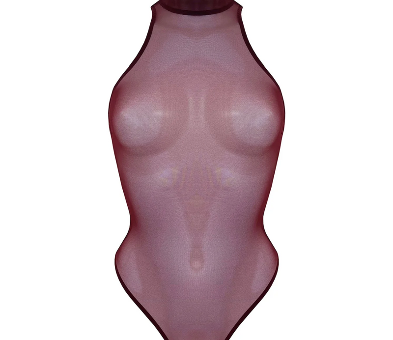 Bordelle Syra Signature Mesh High Neck Body Morello