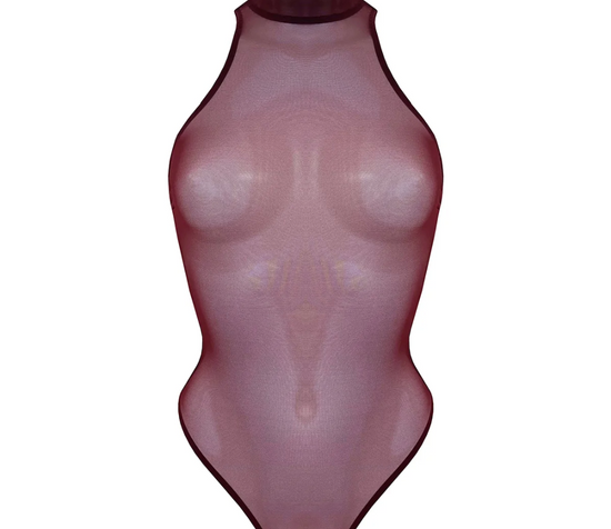 Bordelle Syra Signature Mesh High Neck Body Morello