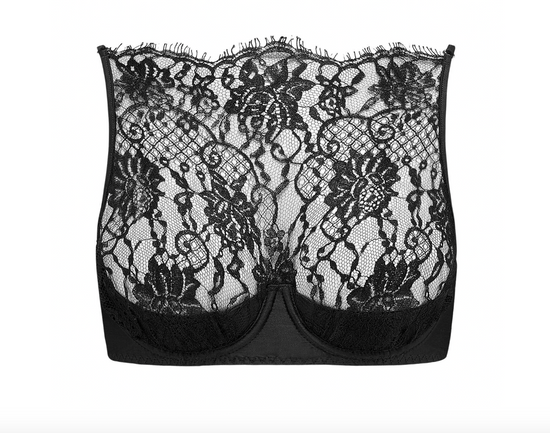CoCo De Mer Hera High Neck Balconette Bra/ Black