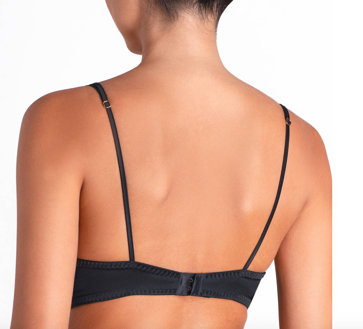 CoCo De Mer Hera High Neck Balconette Bra/ Black