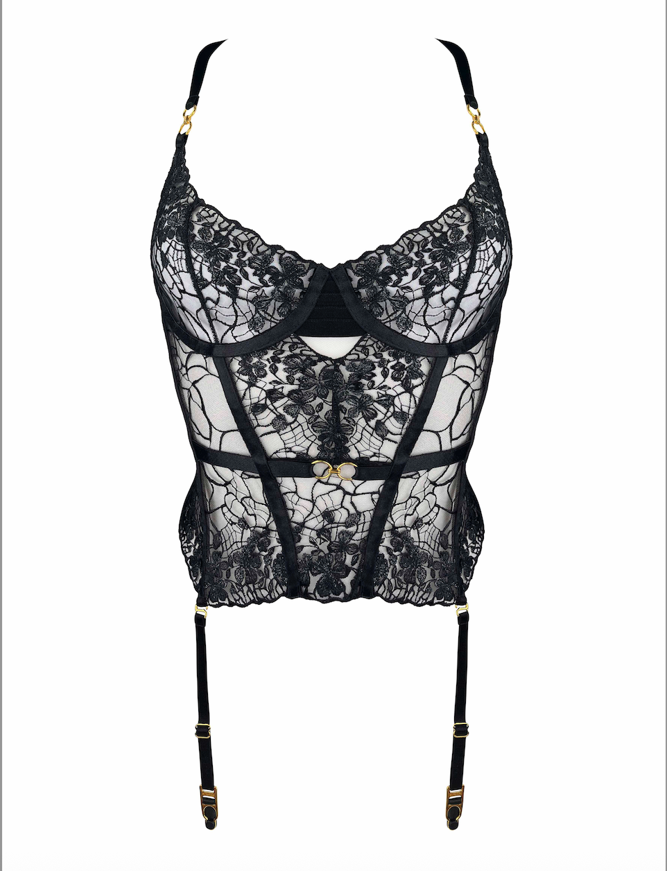 Bordelle Amela Basque - M Teal Bordelle Amela Basque - M Teal