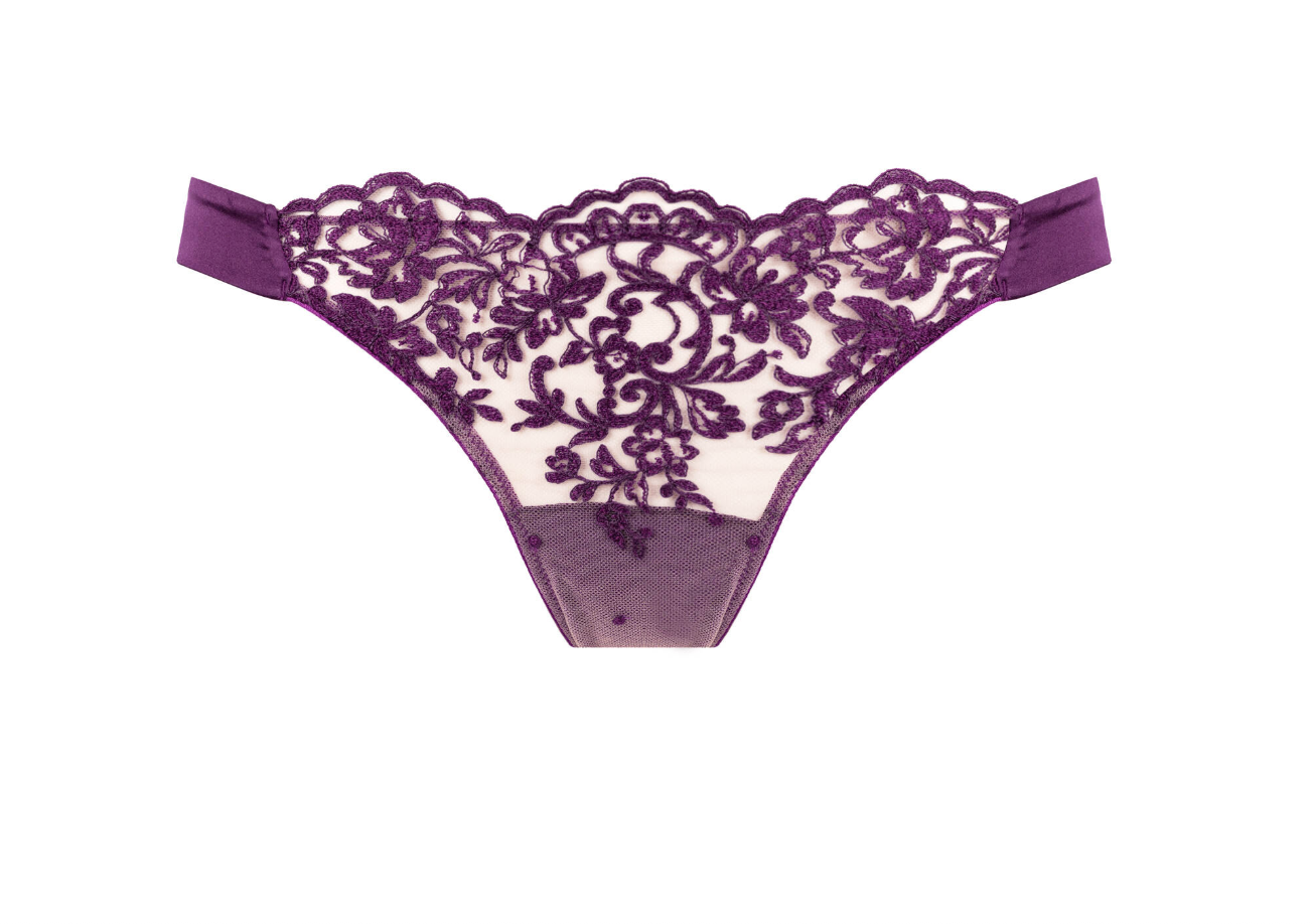 I.D.Sarrieri Royal Jewel Thong Dark Violet
