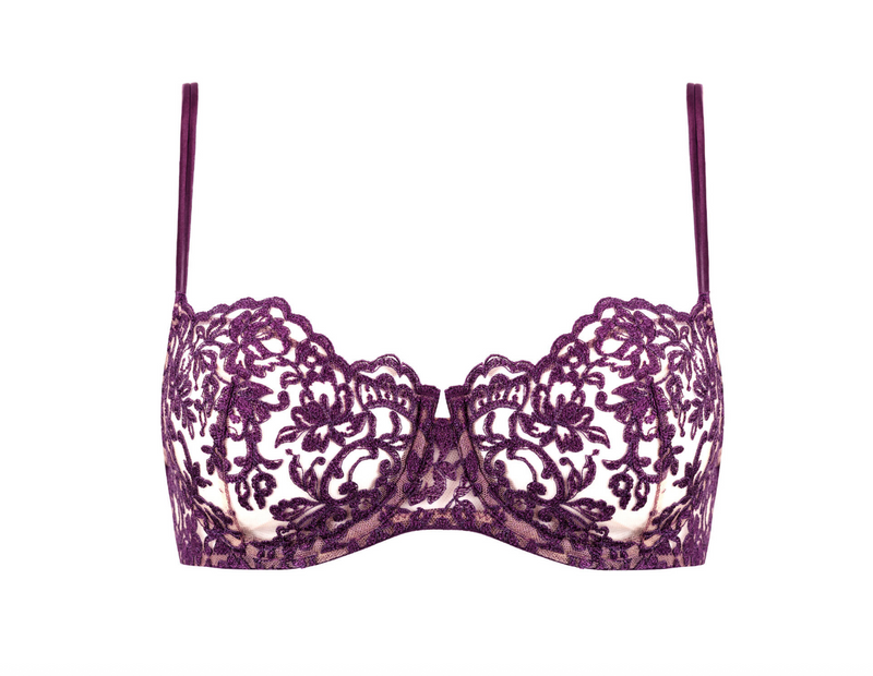 I.D. Sarrieri Royal Jewel Balconette Bra Dark Violet