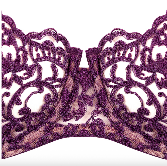 I.D. Sarrieri Royal Jewel Balconette Bra Dark Violet