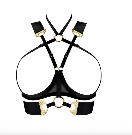 Bordelle Melusina Ouvert Wire Bra/ BLk