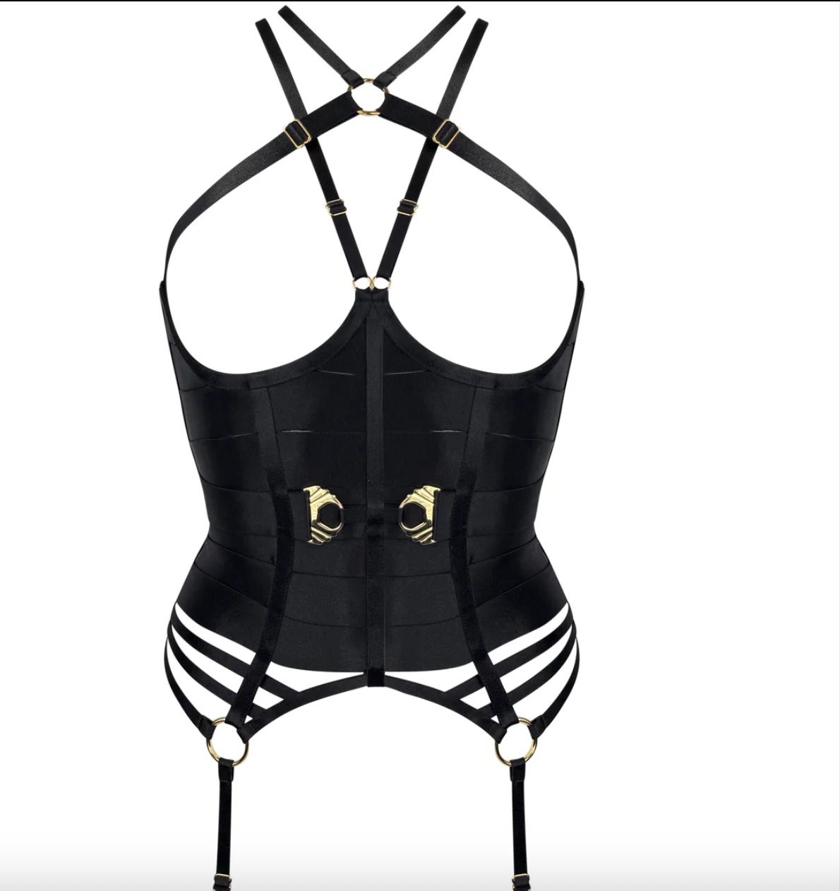 Bordelle Melusina Ouvert Wired Baque Blk