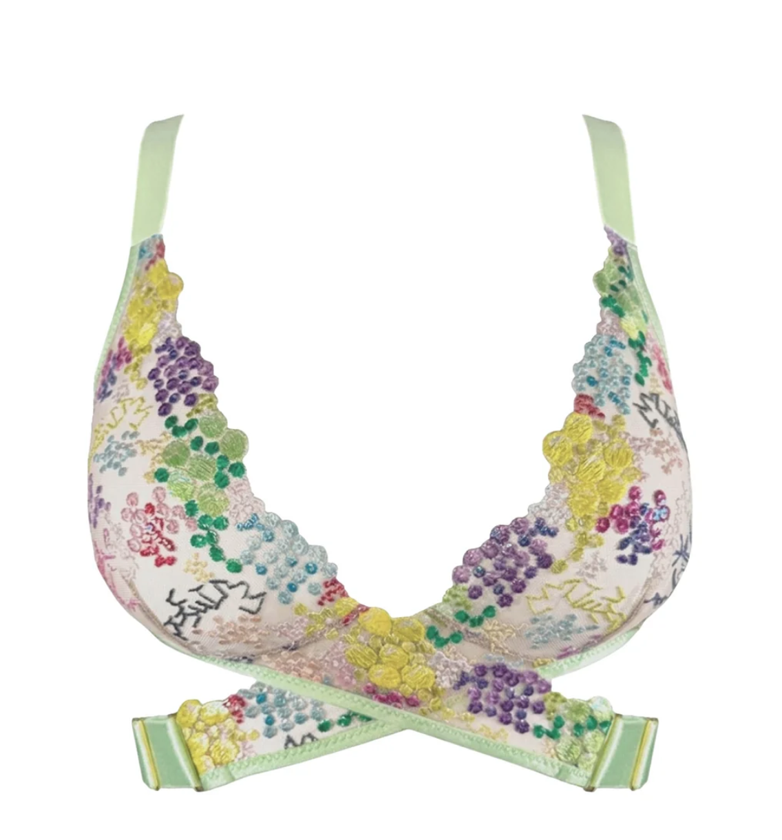 Somewhere Never Sparkle & Shine Wrap Bralette
