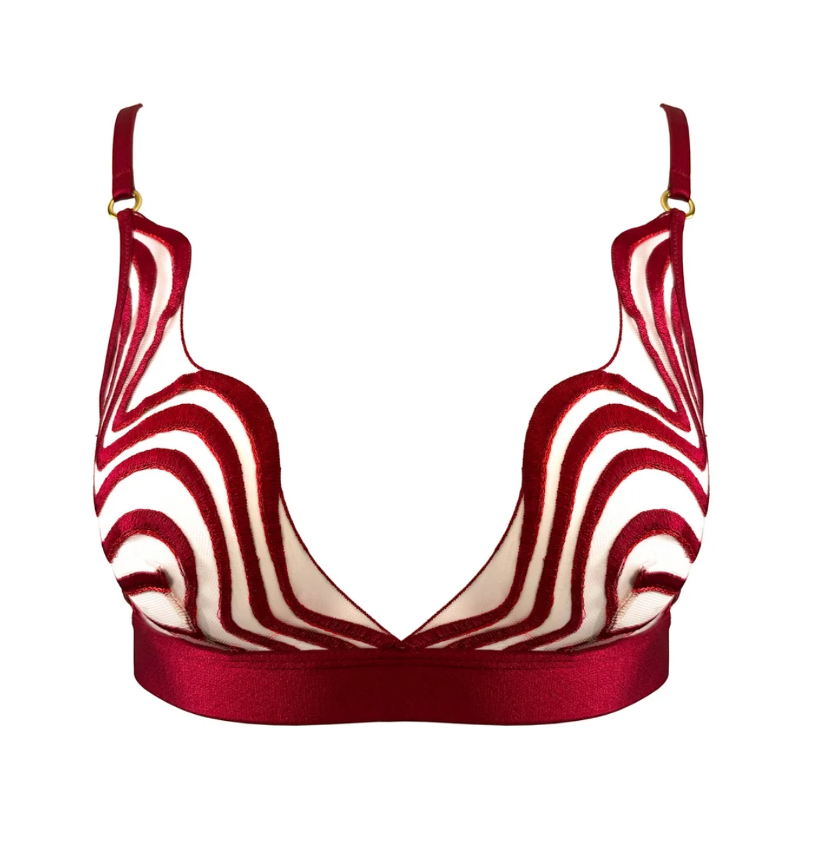 Somewhere Never Making Waves Triangle Bralette