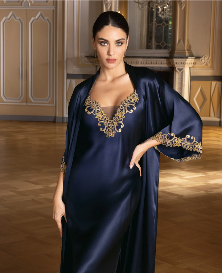 Lise Charmel Grand Soir Saphir Silk Long Nightie