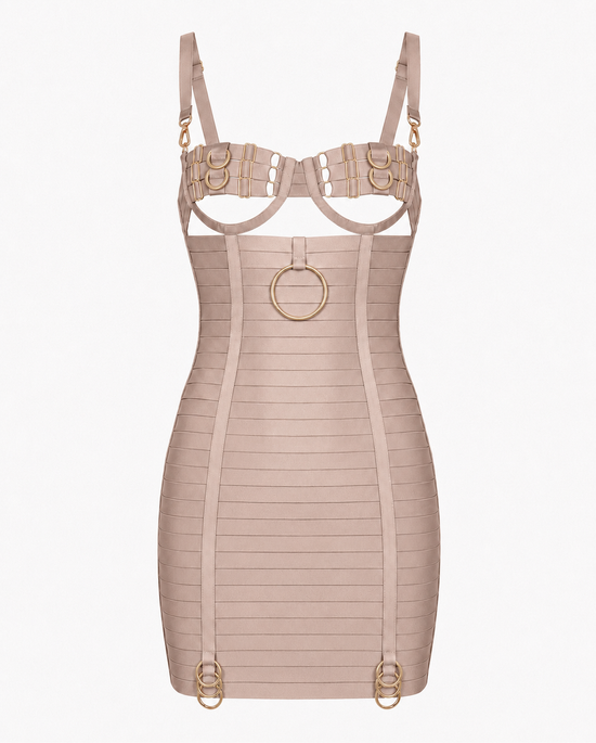 Rolling Halo Dress / Beige
