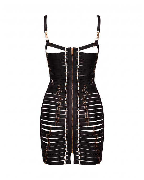 Rolling Halo Dress Black