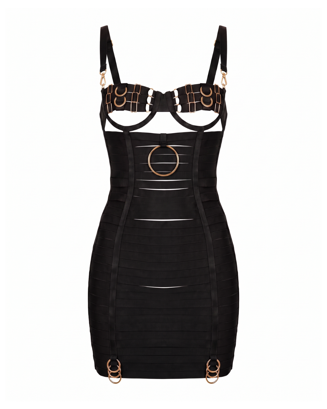 Rolling Halo Dress Black