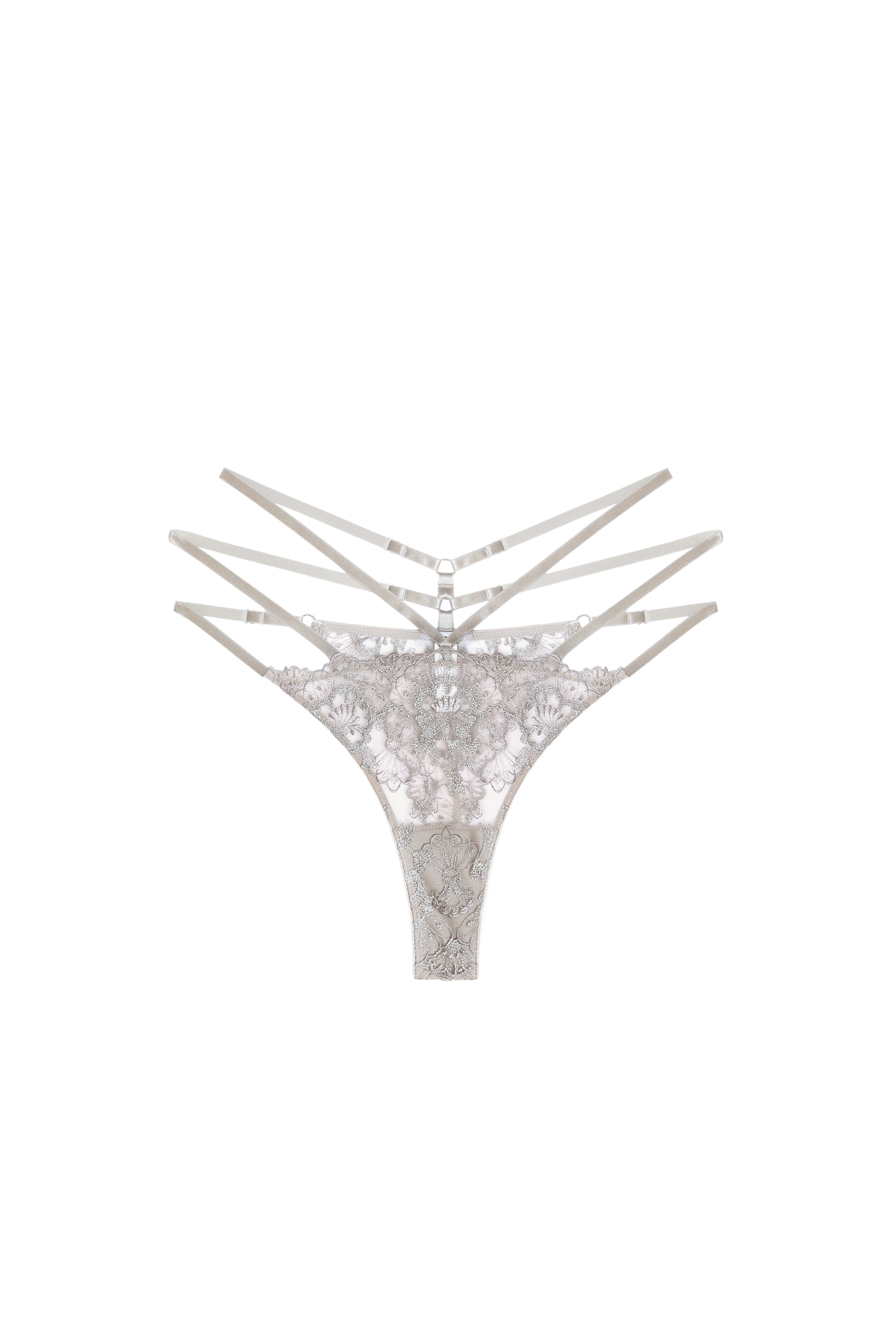 I.D.Sarrieri Fleur De Lueur 3 Straps Thong / Exclusive