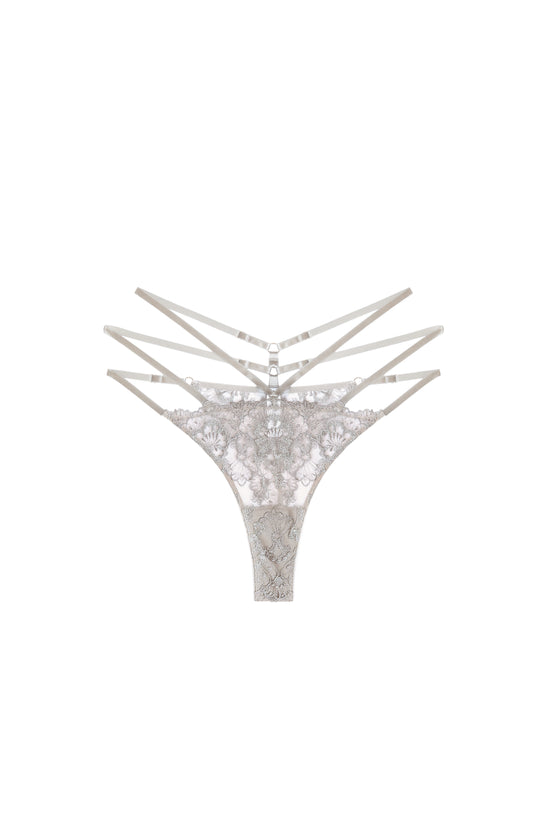 I.D.Sarrieri Fleur De Lueur 3 Straps Thong / Exclusive