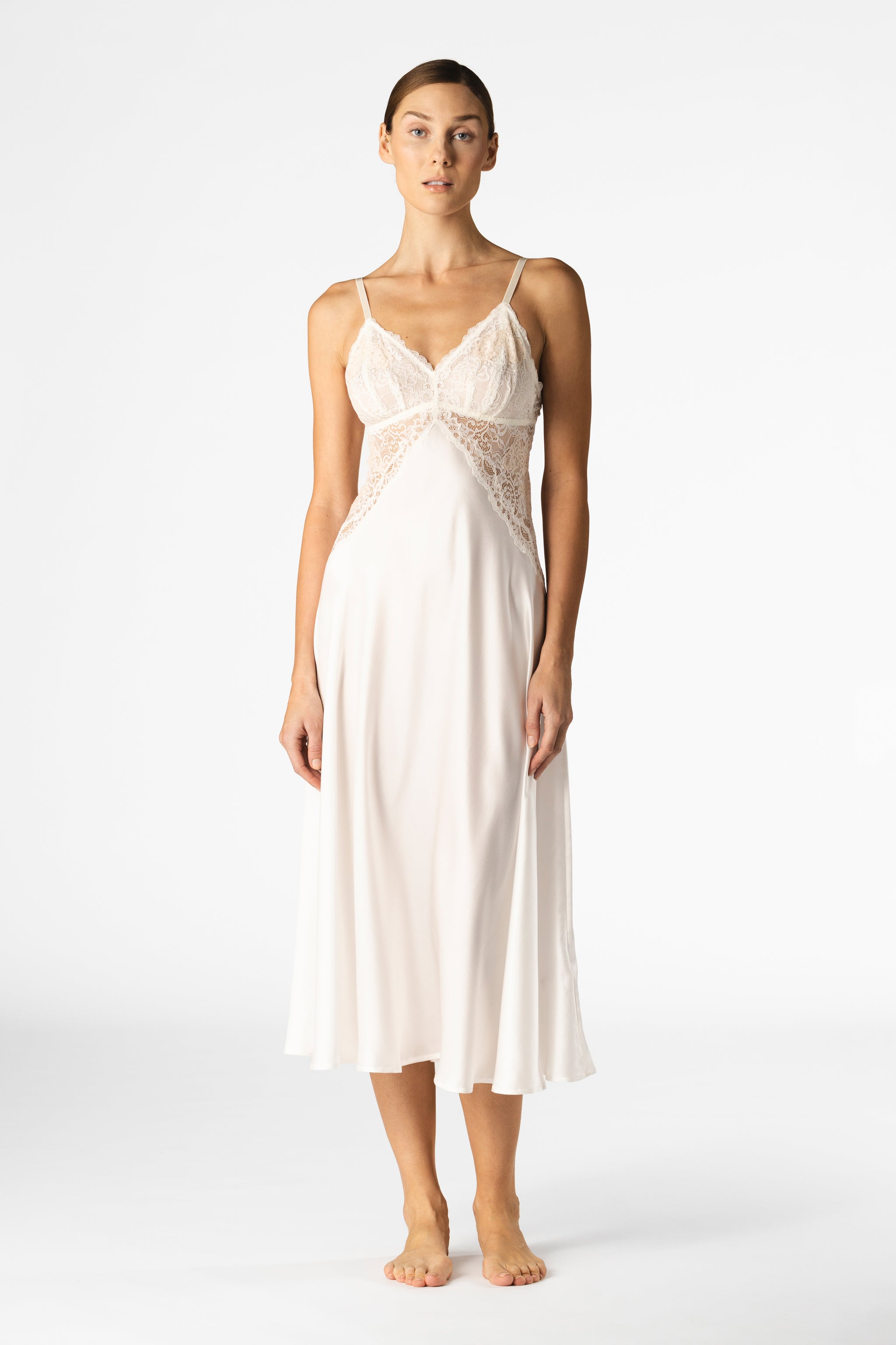 NK IMode Eniko Bust Support Silk Long Gown
