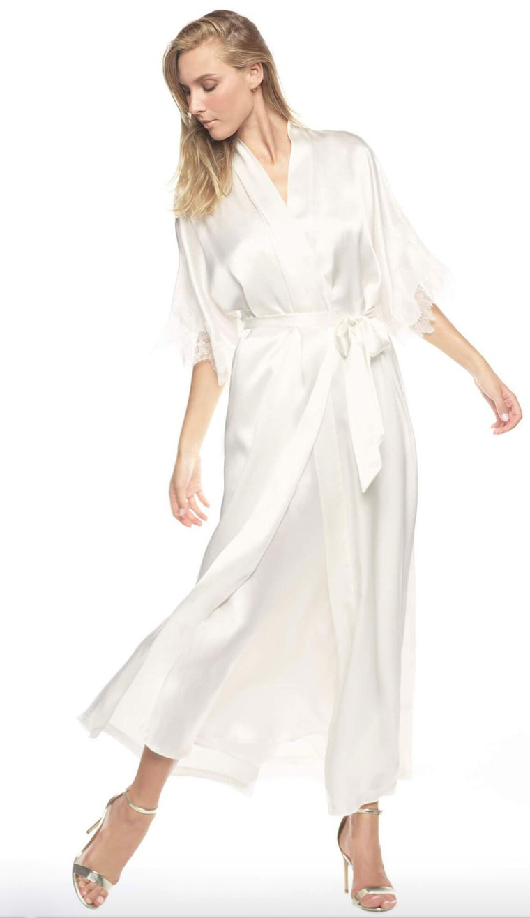 NK iMODE Jezebel After-Dark Long Silk Kimono freeshipping - TrousseauOfDallas