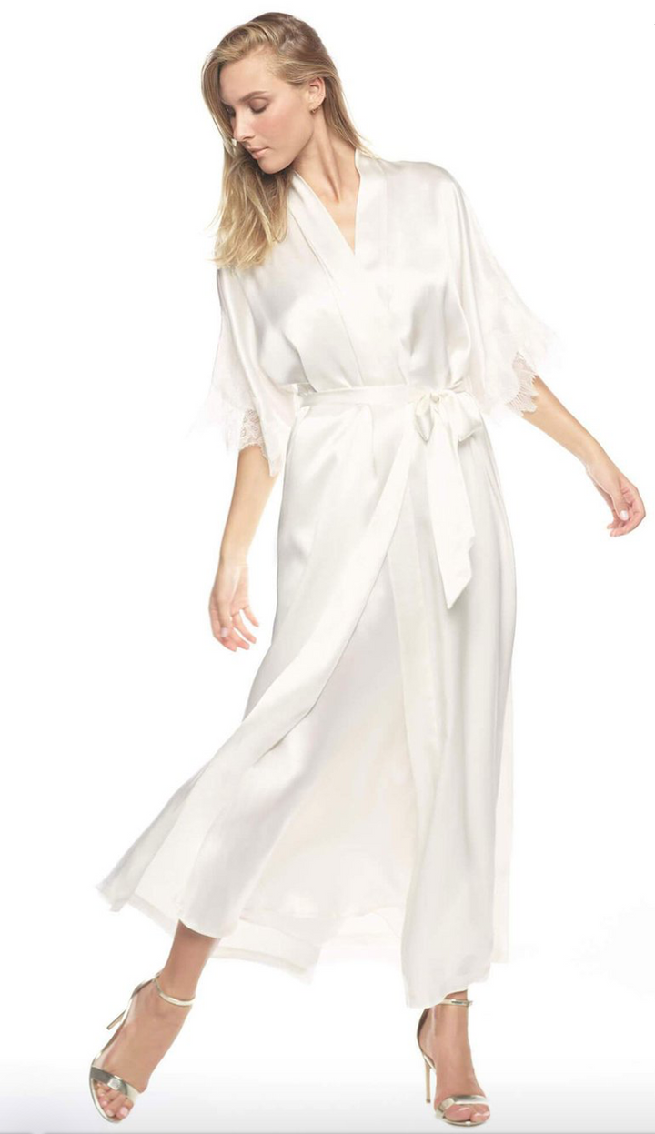 NK iMODE Jezebel After-Dark Long Silk Kimono freeshipping - TrousseauOfDallas