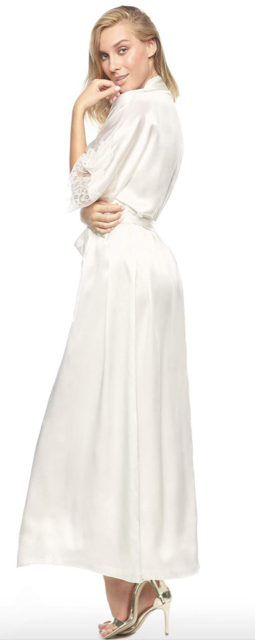 NK iMODE Jezebel After-Dark Long Silk Kimono freeshipping - TrousseauOfDallas