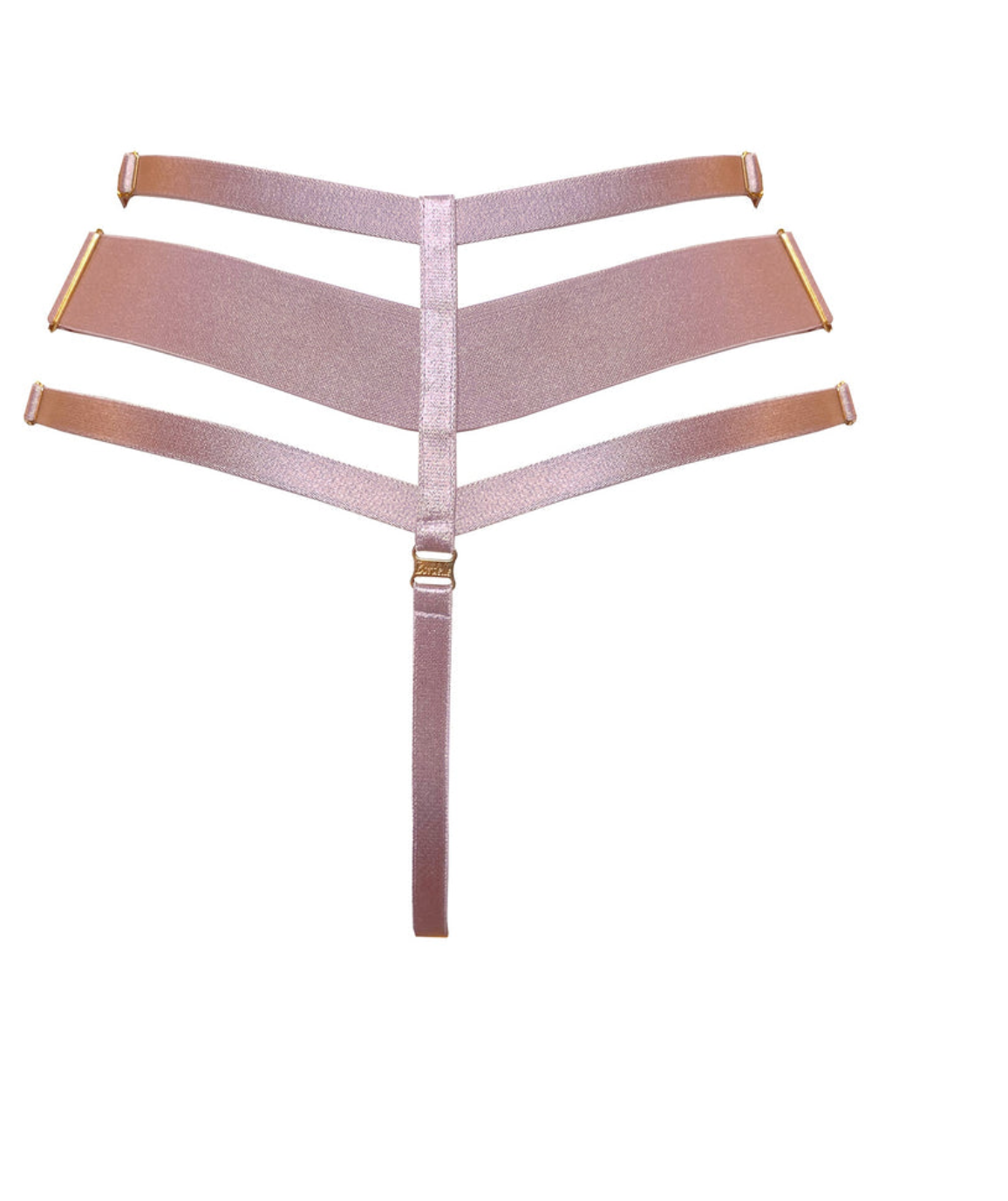 Bordelle Kora High Waist Thong Rose